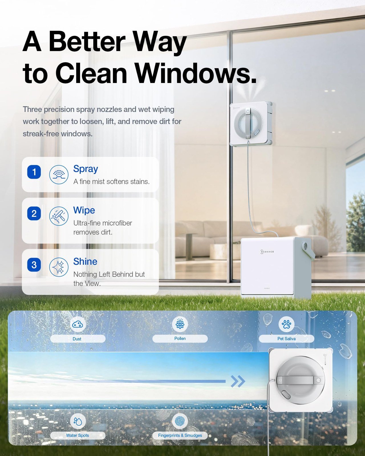 Ecovacs Winbot W2S Pro Omni אקווקס