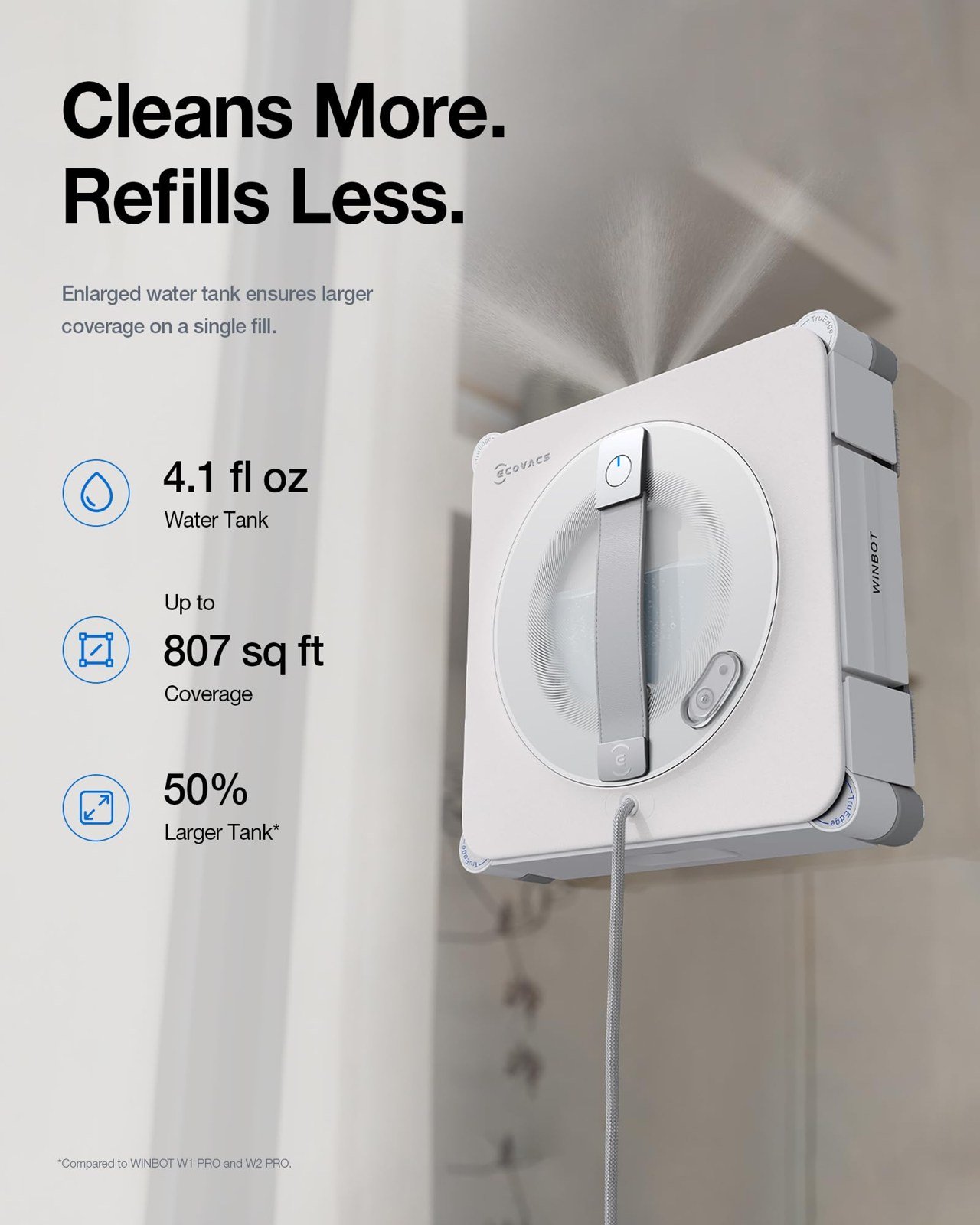 Ecovacs Winbot W2S Pro Omni אקווקס