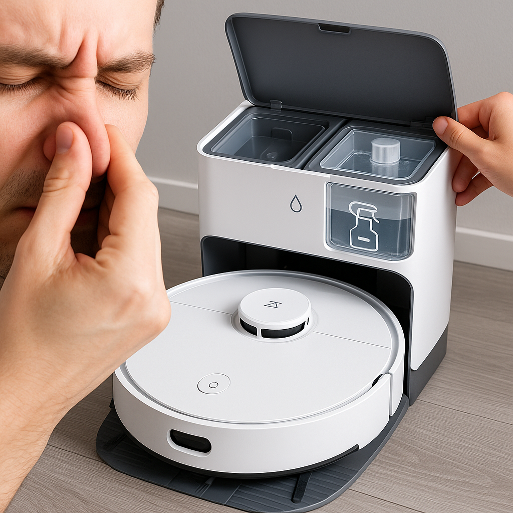 למה אין ריח של שטיפה מהשואב השוטף?