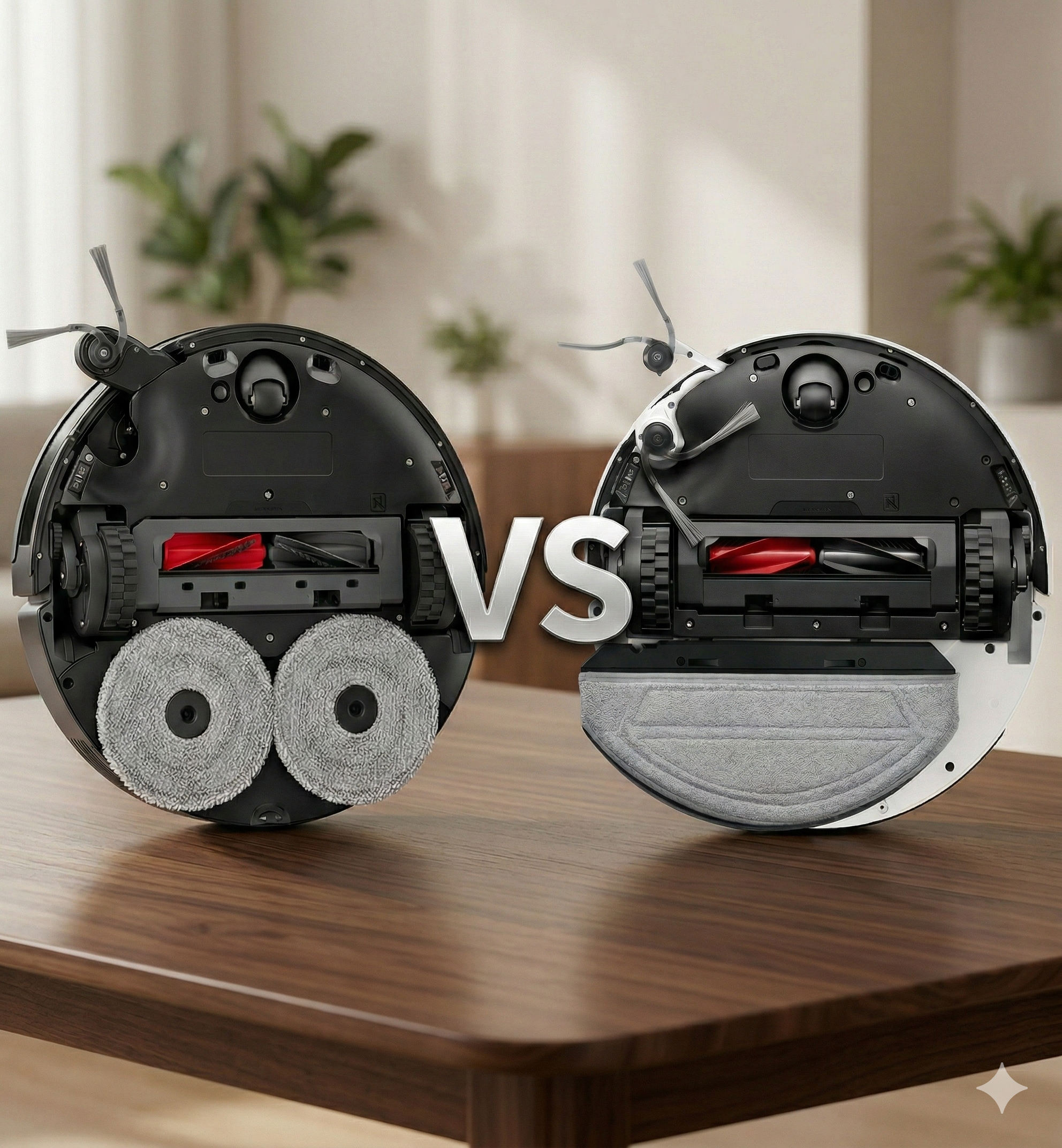 מה ההבדל בין מטלית רוטטת למקרצפות מסתובבות?