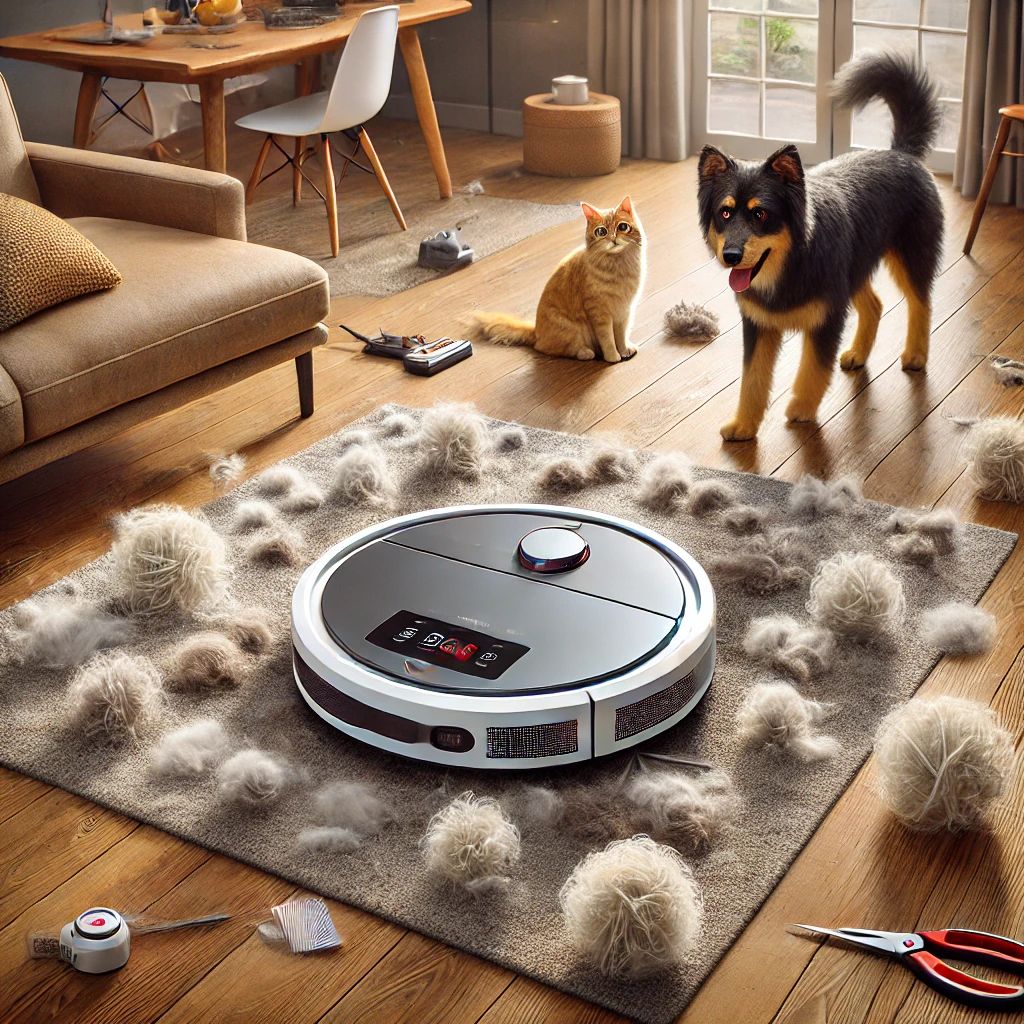 שואבים רובוטיים שוטפים להתמודדות עם פרווה ושיער